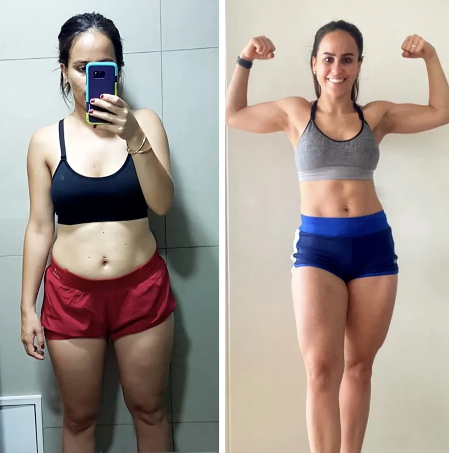 Antes y después real